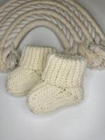 pieno baltumo spalvos, merino vilnos kojines naujagimiams