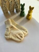 merino vilnos kojinės pieno baltumo spalvos