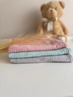 dideli muslino merliukai, maxi mėtinė, švelnių pastelinių spalvų