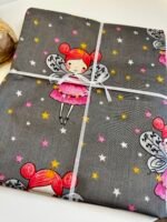 Patalynės užvalkalai Svajonė, su mergaitės su sparnais motyvais