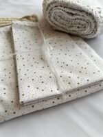 Patalynės užvalkalai Žvaigždutės, su rudų žvaigždučių motyvais