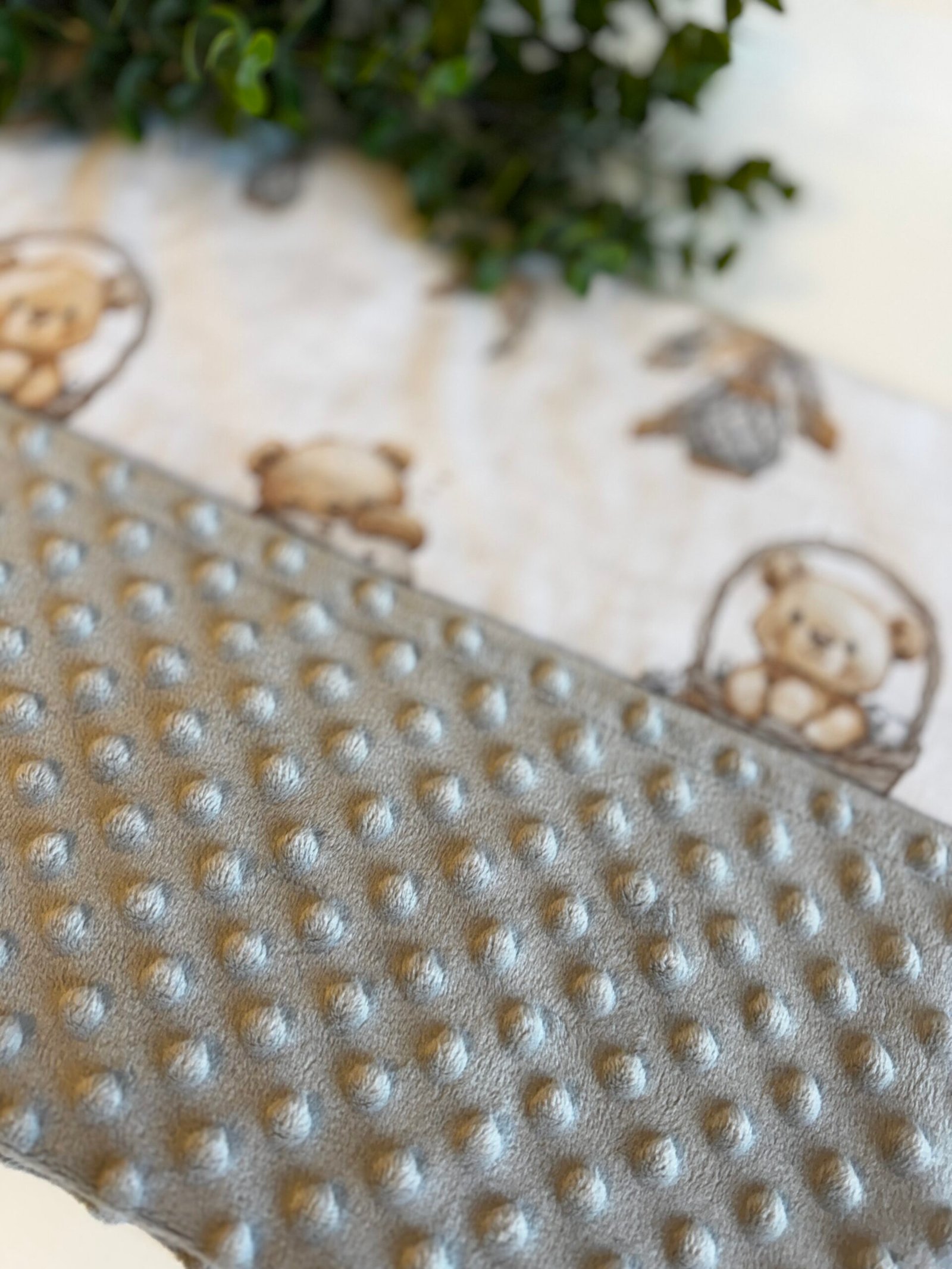 IMG_3095 Minky pledas su plunksnelėmis, pilki ir rsvi atspalviai